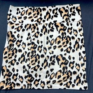 Cute Stretchy Cheetah Print Skirt